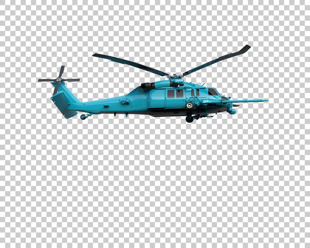 Helicopter isolated on background 3d rendering illustration