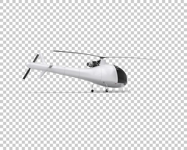 Helicopter isolated on background 3d rendering illustration