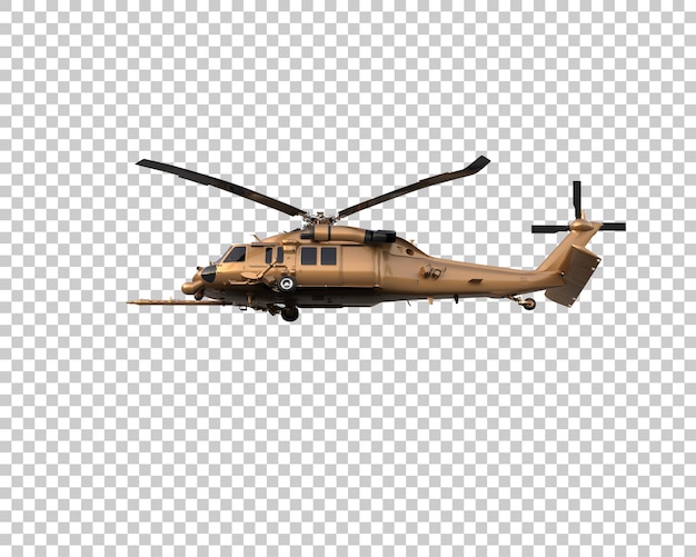 Helicopter isolated on background 3d rendering illustration