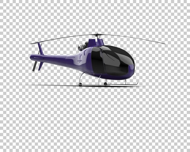 Helicopter isolated on background 3d rendering illustration