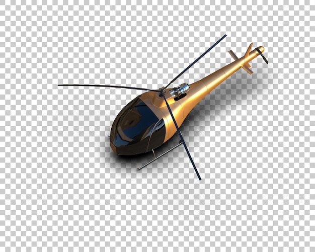 helicopter isolated on background 3d rendering illustration