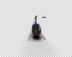 PSD helicopter isolated on background 3d rendering illustration