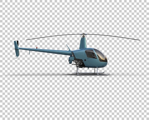 Helicopter isolated on background 3d rendering illustration