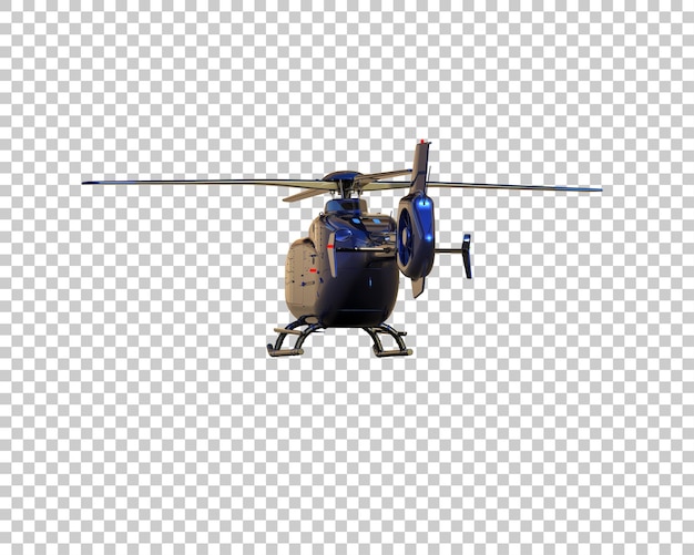 PSD helicopter isolated on background 3d rendering illustration