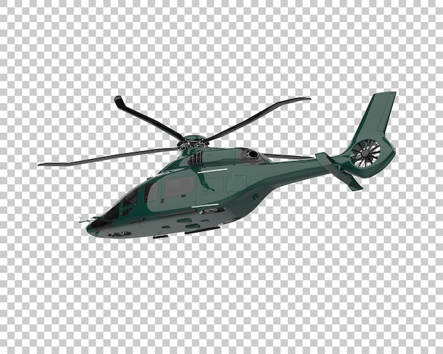 PSD ヘリコプターが背景に隔離された 3d レンダリングイラスト