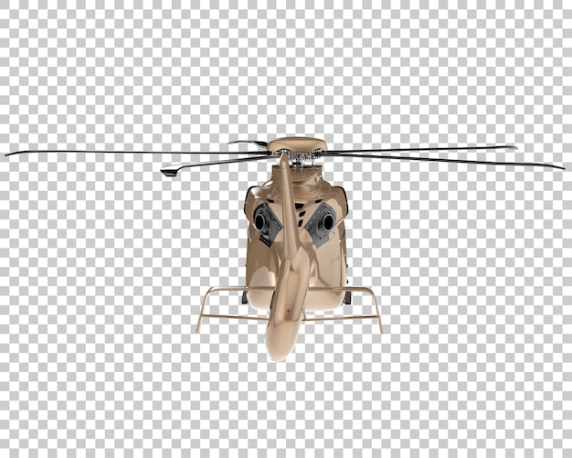透明な背景にヘリコプター。 3 d レンダリング - イラスト