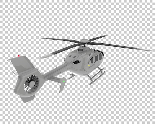 Helikopter Na Przezroczystym Tle. Renderowanie 3d - Ilustracja