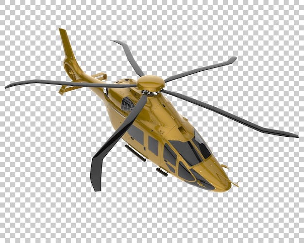 Helikopter Na Przezroczystym Tle. Renderowanie 3d - Ilustracja