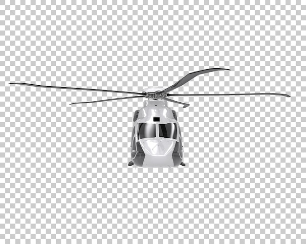 Helikopter Na Przezroczystym Tle. Renderowanie 3d - Ilustracja