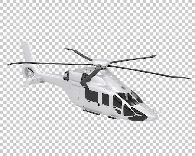 Helikopter Na Przezroczystym Tle. Renderowanie 3d - Ilustracja