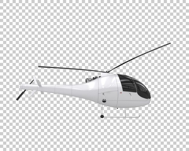 PSD helikopter na przezroczystym tle. renderowanie 3d - ilustracja