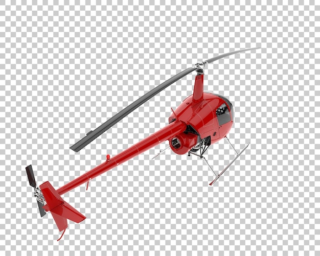 Helikopter Na Przezroczystym Tle. Renderowanie 3d - Ilustracja