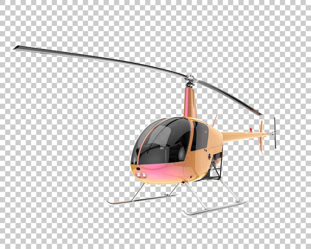 Helikopter Na Przezroczystym Tle. Renderowanie 3d - Ilustracja