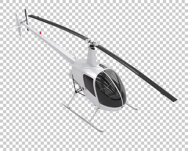 Helikopter Na Przezroczystym Tle. Renderowanie 3d - Ilustracja