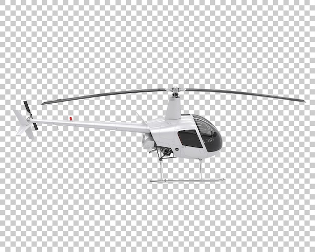 Helikopter Na Przezroczystym Tle. Renderowanie 3d - Ilustracja