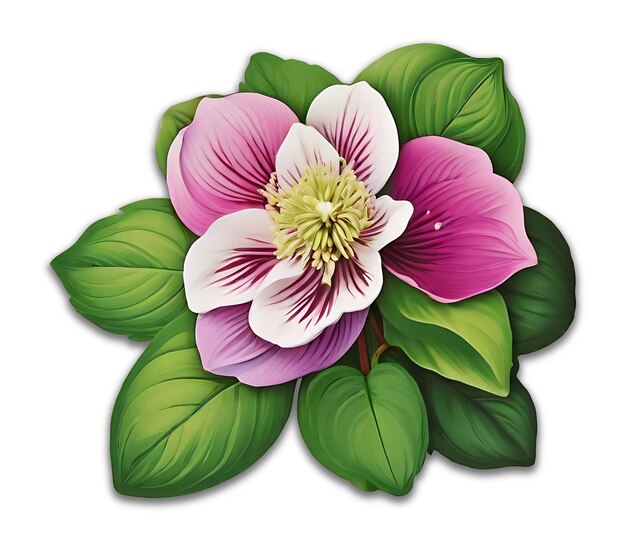 PSD clipart di fiore di eleboro