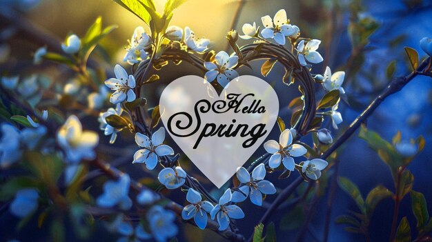 Hello spring card