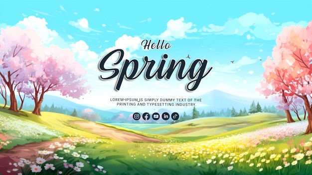 PSD hello spring