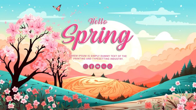 PSD hello spring