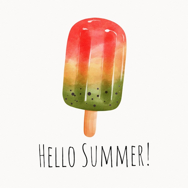 PSD hello summer summer sale template