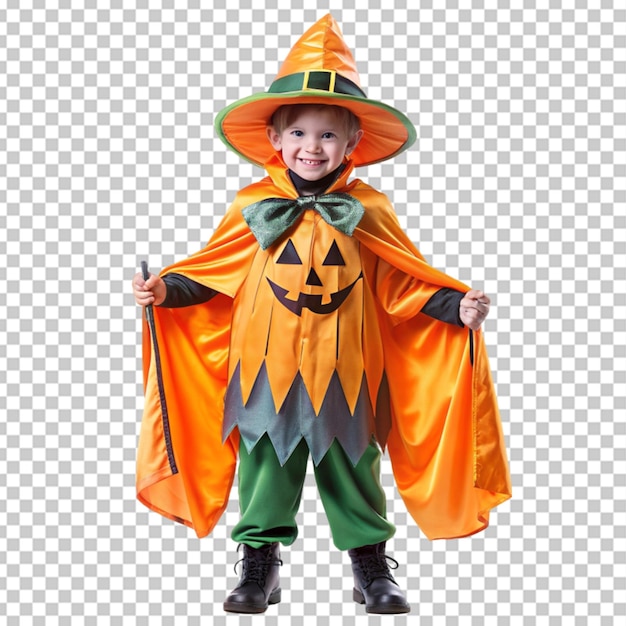 PSD costume di halloween su bg trasparente