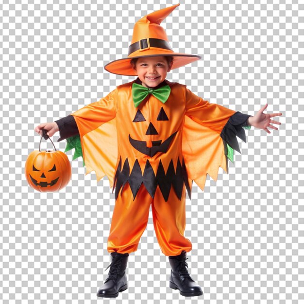 PSD helloween costume on transparent bg