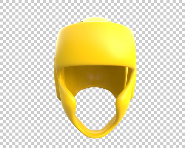 Hełm bokserski odizolowany na tle ilustracja renderingu 3D
