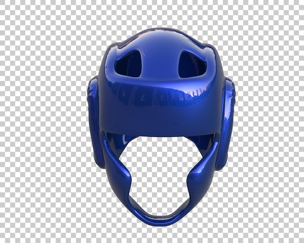 Hełm bokserski odizolowany na tle ilustracja renderingu 3D