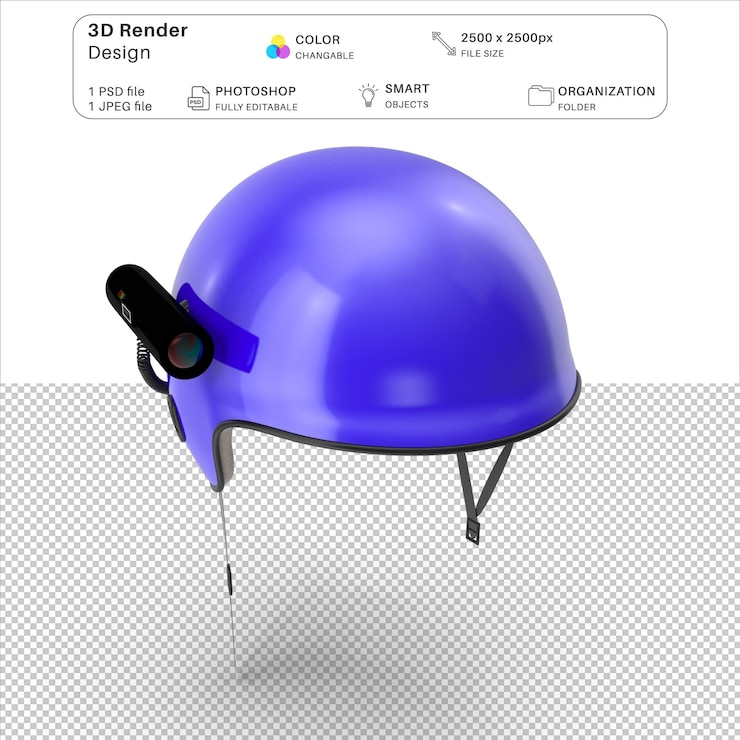 PSD helmet 3d modeling psd file