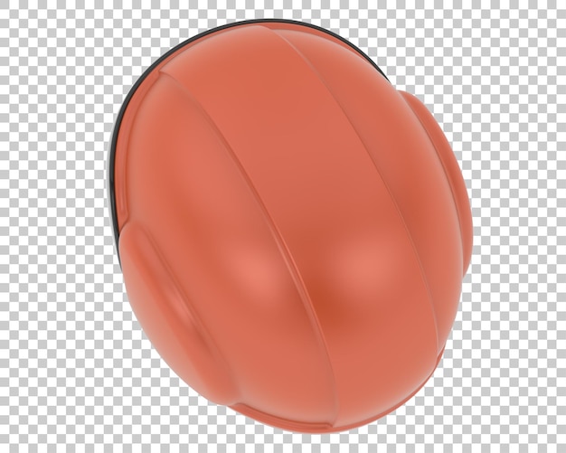 PSD helmet isolated on transparent background 3d rendering illustration