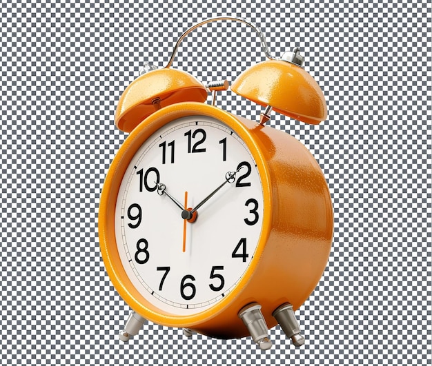 PSD helpful alarm clock isolated on transparent background