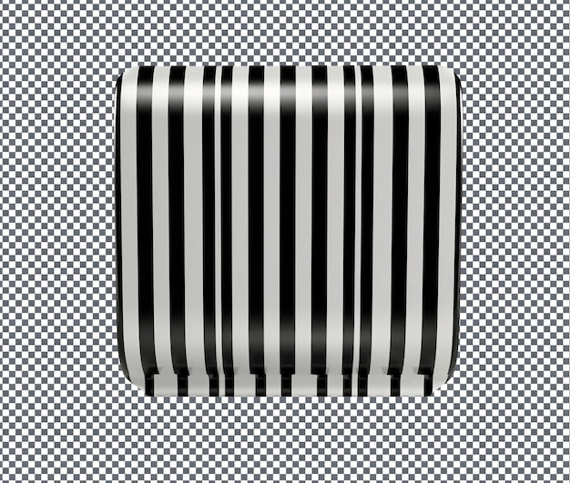 Helpful barcode isolated on transparent background