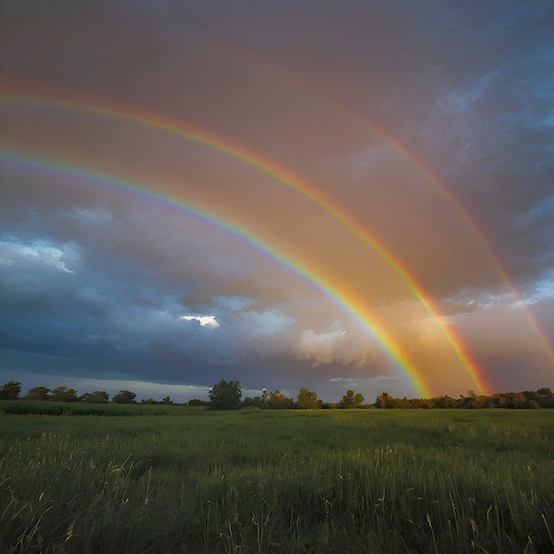 PSD hemel- en wolkenlandschap