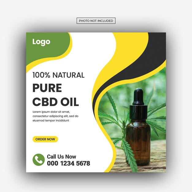 Hemp Or Cbd Products Instagram Post Design And Flyer Design