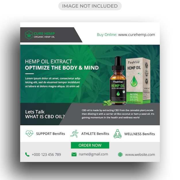 Hemp Product Social Media Banner