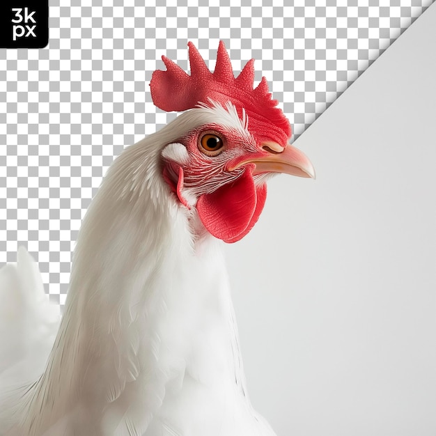 PSD hen isolated on transparent background