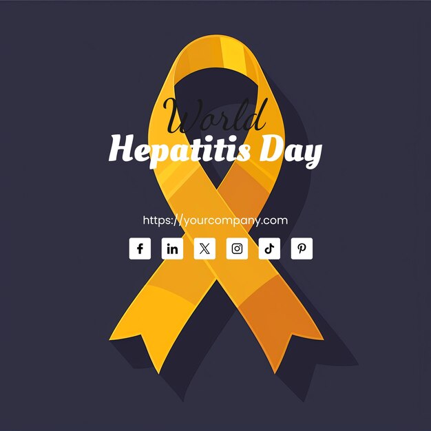 PSD hepatitis awareness ribbon awareness