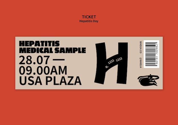 Hepatitis day template design