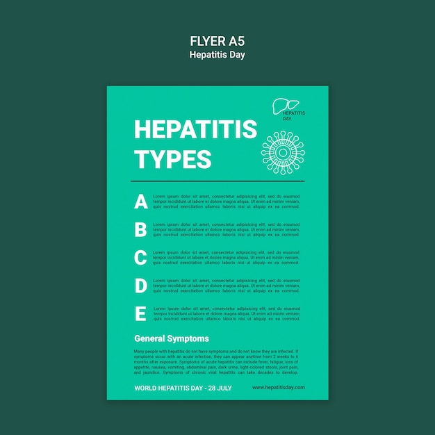 hepatitis day template design