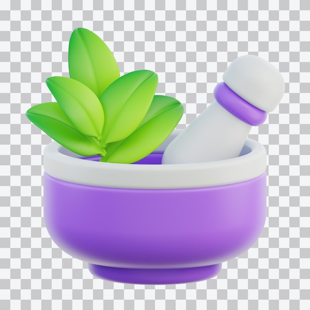 herbal 3d illustration