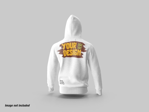 Heren hoodies achteraanzicht mockup