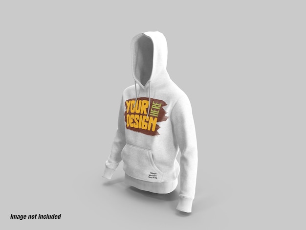 Heren hoodies zijaanzicht mockup