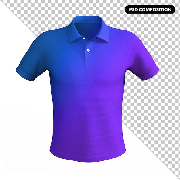 Heren poloshirt 3d mockup