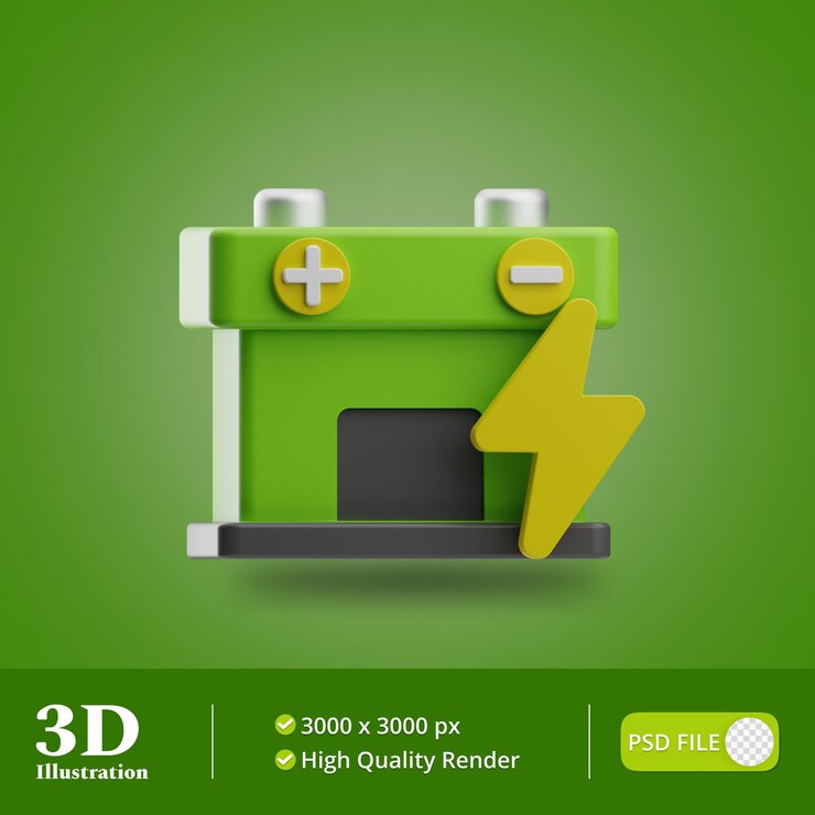 PSD hernieuwbare energie energiesysteem illustratie 3d