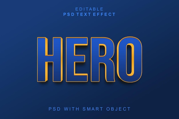 Hero 3D-teksteffect