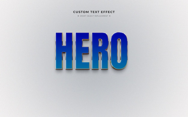 เอฟเฟกต์ข้อความ Hero