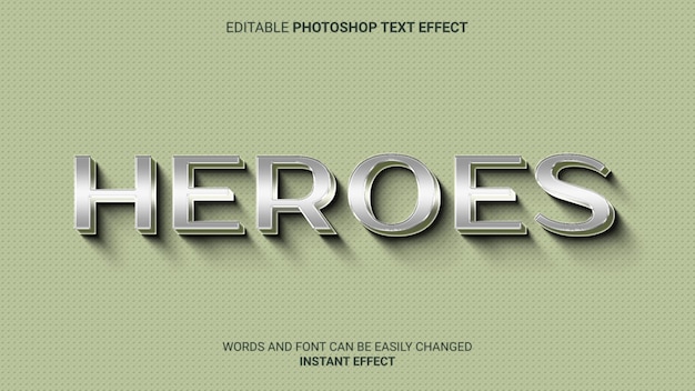 Текстовые эффекты героев
