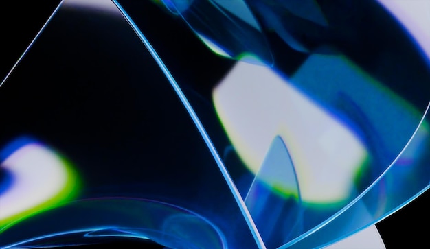 heroic 3d render of abstract iridescent glass background made with 3d software