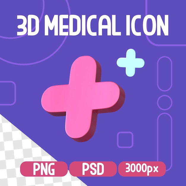 PSD het 3d geïsoleerde medische pictogram geeft illustratie terug