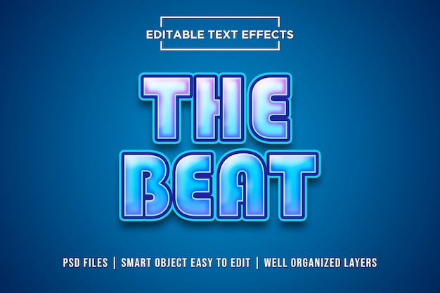 Het Beat-teksteffect